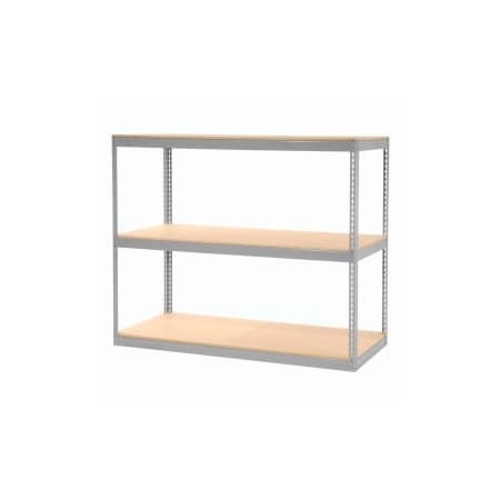 Global Equipment Record Storage Rack Without Boxes 72"W x 30"D x 60"H - Gray 130148